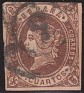 Spain 1860 Isabel II 4 Cu. Brown Edifil 58
